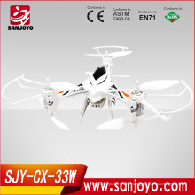2015 brinquedos de alta qualidade CX-33W quadcopter crianças de brinquedo de plástico voador drone com câmera hd transmite WIFI
